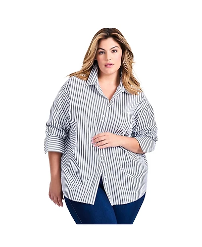 Avenue Women's Breanna Classic Poplin Shirt