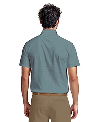 Pga Tour Men's Micro Geometric Print Short-Sleeve Golf Polo Shirt