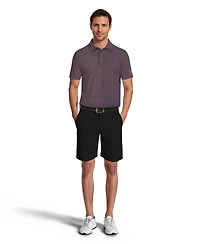 Pga Tour Men's Micro Geometric Print Short-Sleeve Golf Polo Shirt