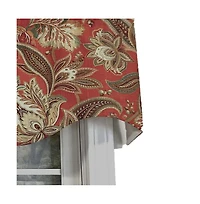 Rlf Home Valdosta Regal Style 3" Rod Pocket Valance 50" x 17" Pompeii by Rlf Home