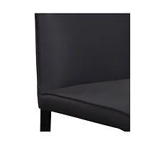 Rigel Full-Grain Leather Dining Chair, Gray (Set of 2