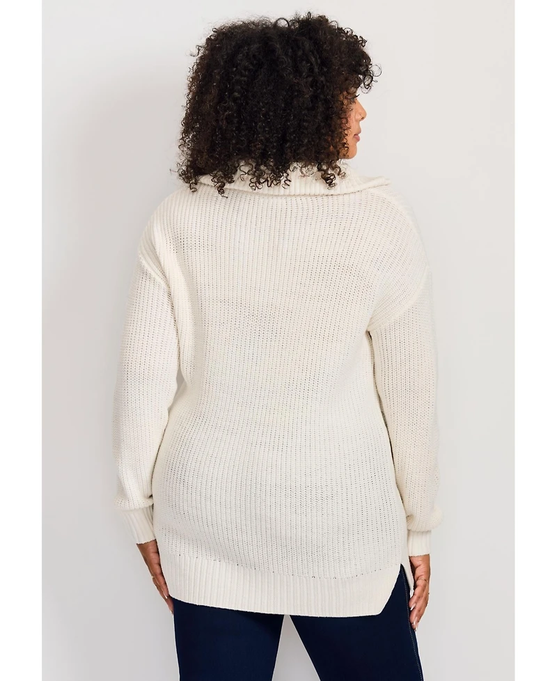 Avenue Women's Half-Zip Pullover Sweater