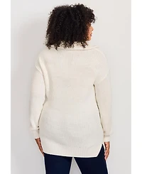 Avenue Women's Half-Zip Pullover Sweater