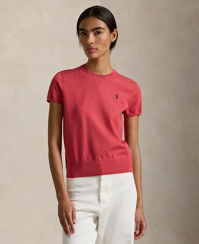 Polo Ralph Lauren Women's Short-Sleeve Crewneck Sweater