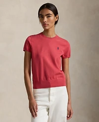 Polo Ralph Lauren Women's Short-Sleeve Crewneck Sweater