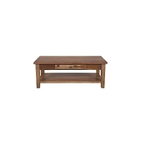 Porter Designs Taos Solid Sheesham Wood Coffee Table, Brown