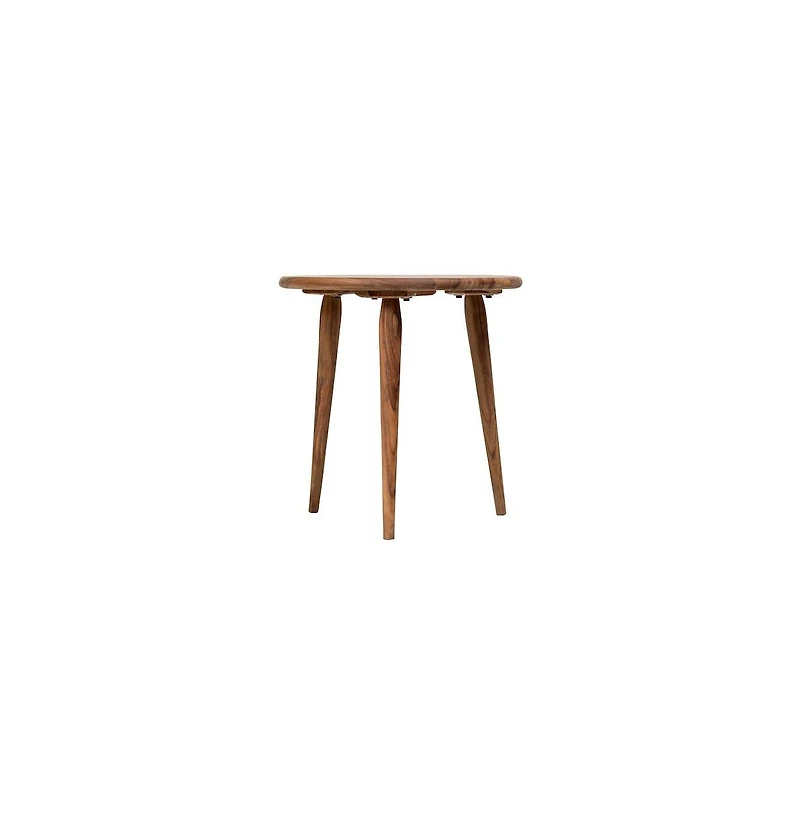 Porter Designs Urban Solid Sheesham Wood End Table, Natural