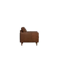 Glisan Full-Grain Leather Chair, Brown