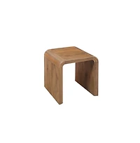 Porter Design Palencia Solid Mango Wood End Table, Natural