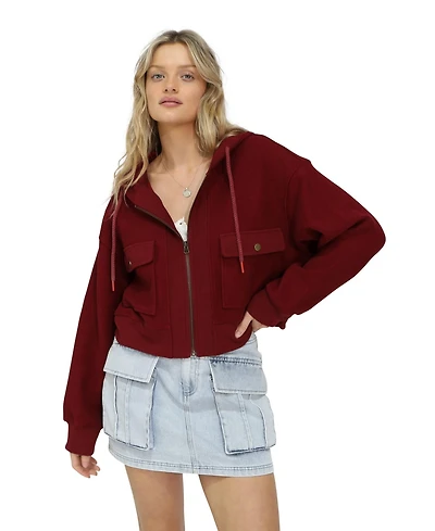 Belle & Bloom Fireside Hooded Utility Jacket