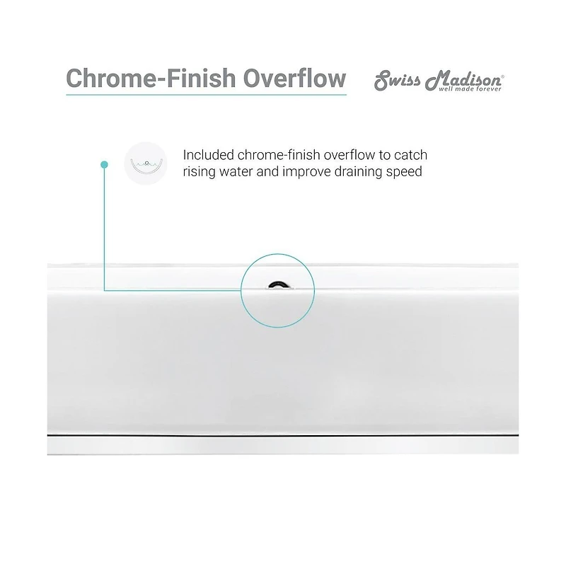 Swiss Madison Pierre Single, Freestanding, Open Shelf