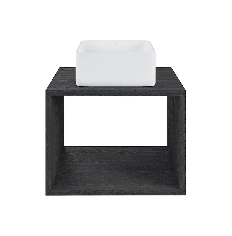 Swiss Madison Concorde 24'' Wall-Hung Vanity In Black