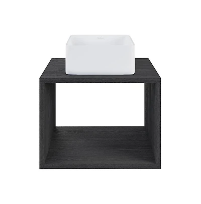 Swiss Madison Concorde 24'' Wall-Hung Vanity In Black