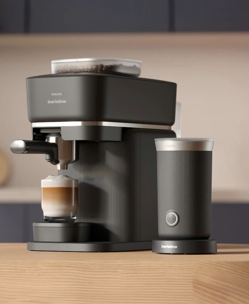 Philips Baristina Automatic Espresso Machine and Milk Frother Bundle