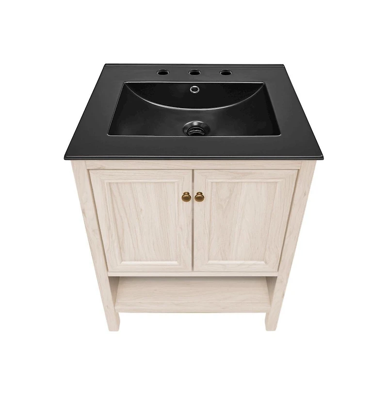 Swiss Madison 24" Freestanding Bathroom Vanity in Oak