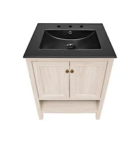 Swiss Madison 24" Freestanding Bathroom Vanity in Oak