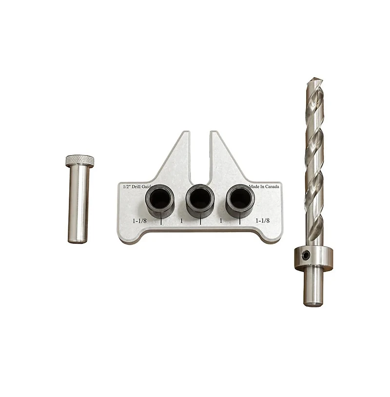 JessEm 08352 1/2" Precision Dowelling Jig Kit Professional Wood Joinery Tool for Cabinet and Furniture