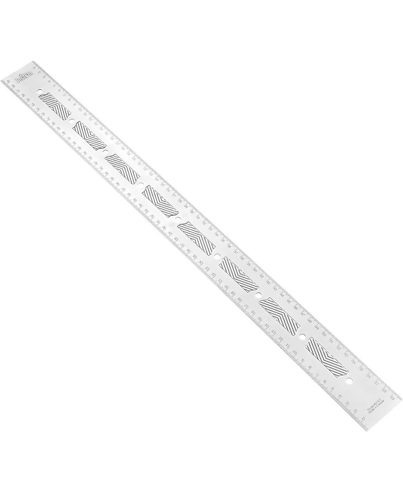 JessEm 07417 Stainless Steel 600mm Precision Ruler with Patented Flex Grip and Fade Resistant Markings