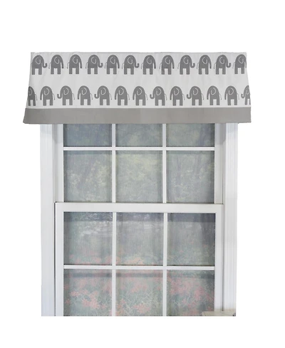 Rlf Home Ele Banded 100% Cotton with Fully Lined 3" Rod Pocket Valnance for Windows 50" x 15" Storm