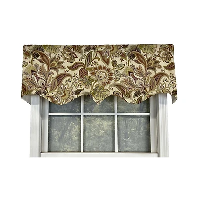 Rlf Home Valdosta Regal Style 3" Rod Pocket Valance 50" x 17" Vintage by Rlf Home