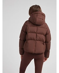 JACK1T Women's Cloud Cropped Hooded Puffer Jacket