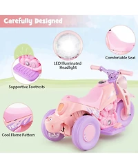 6V Kids Electric Ride on Motorcycle with Bubble Maker and Music