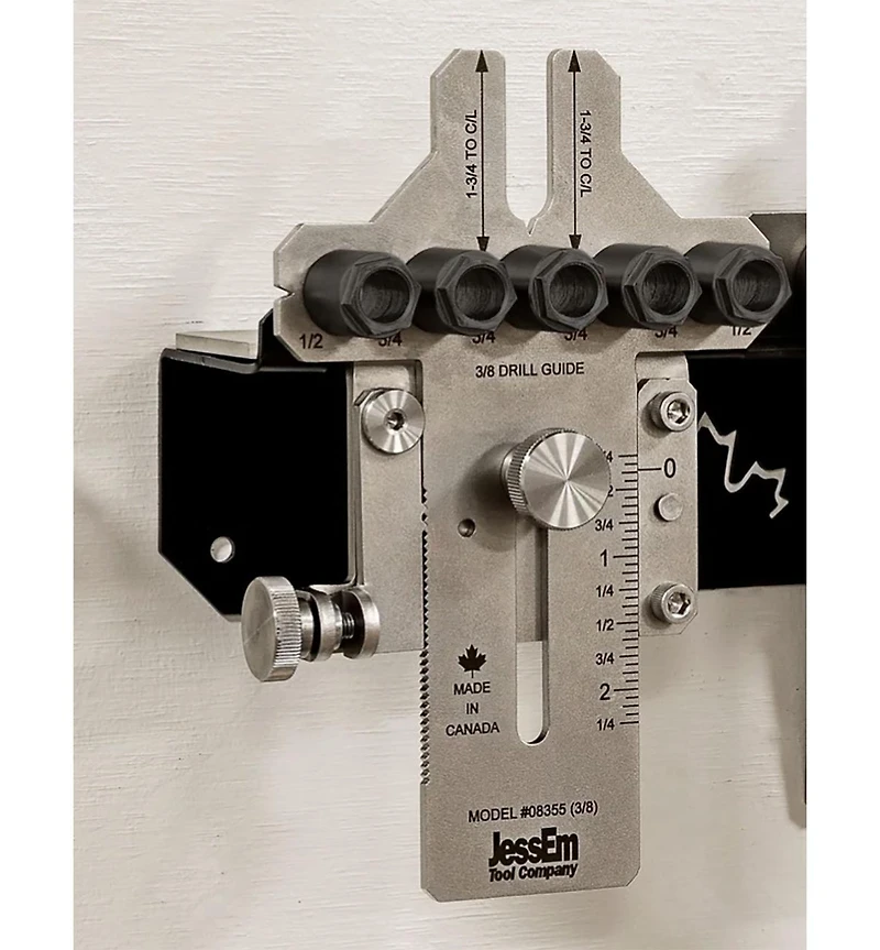 JessEm 08355 3/8" Stainless Dowelling Jig with Angle