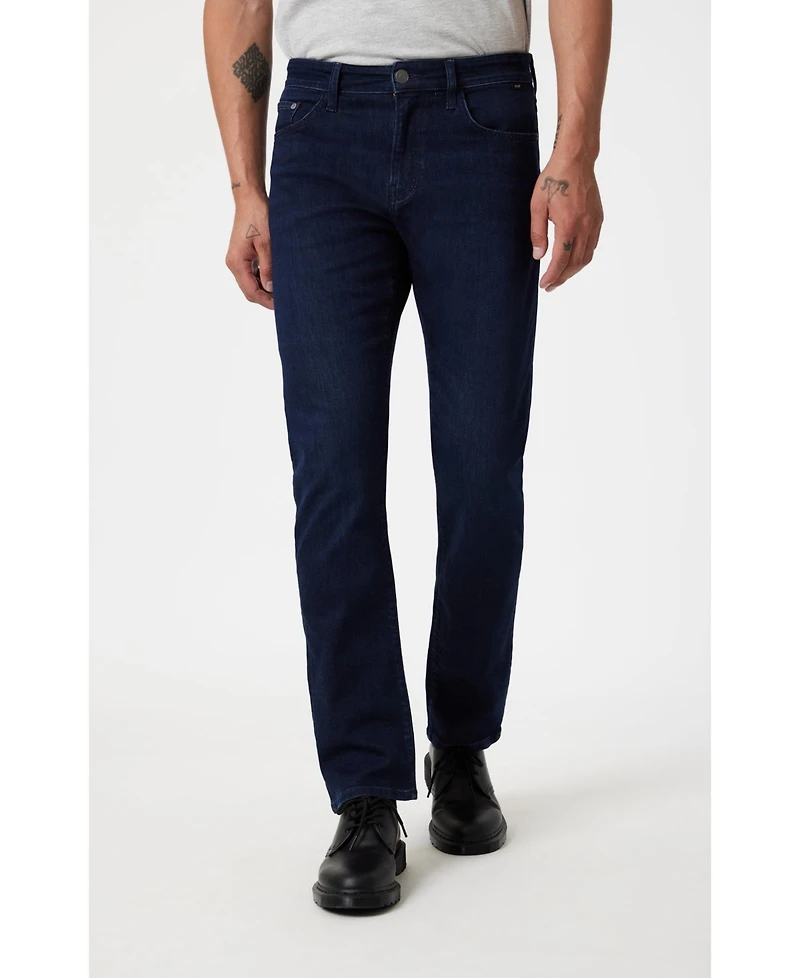 Mavi Jeans Men's Zach Straight Leg Ink Brushed Supermove