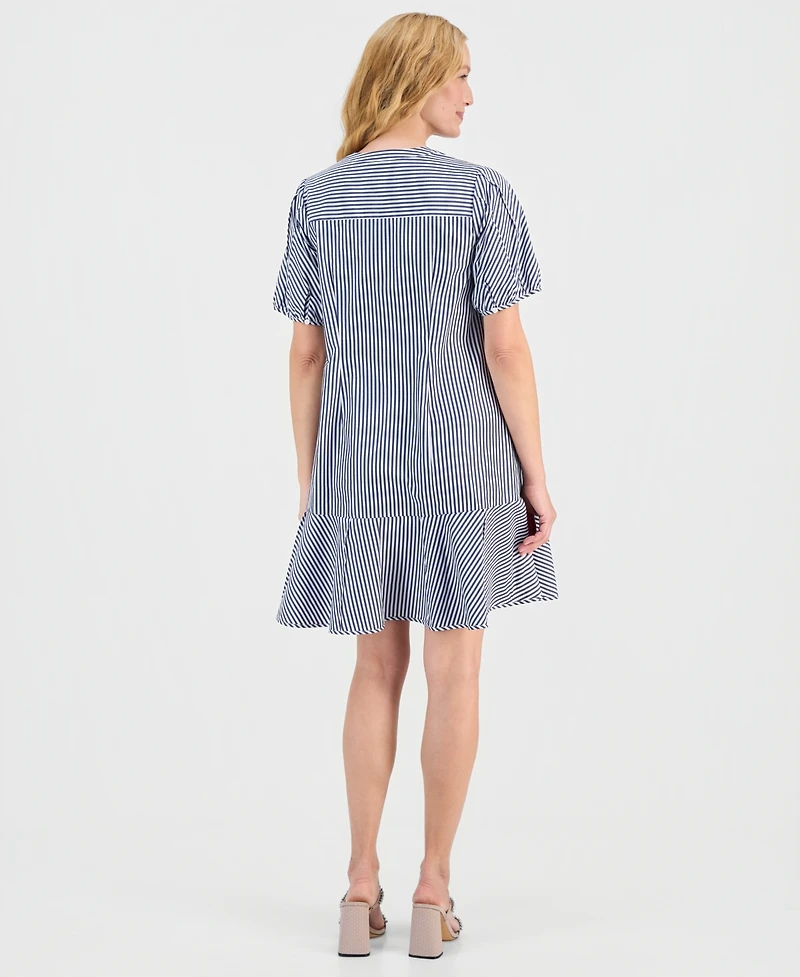 Robbie Bee Women's Striped Shift Dress