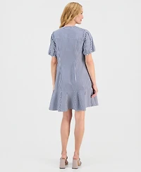 Robbie Bee Women's Striped Shift Dress