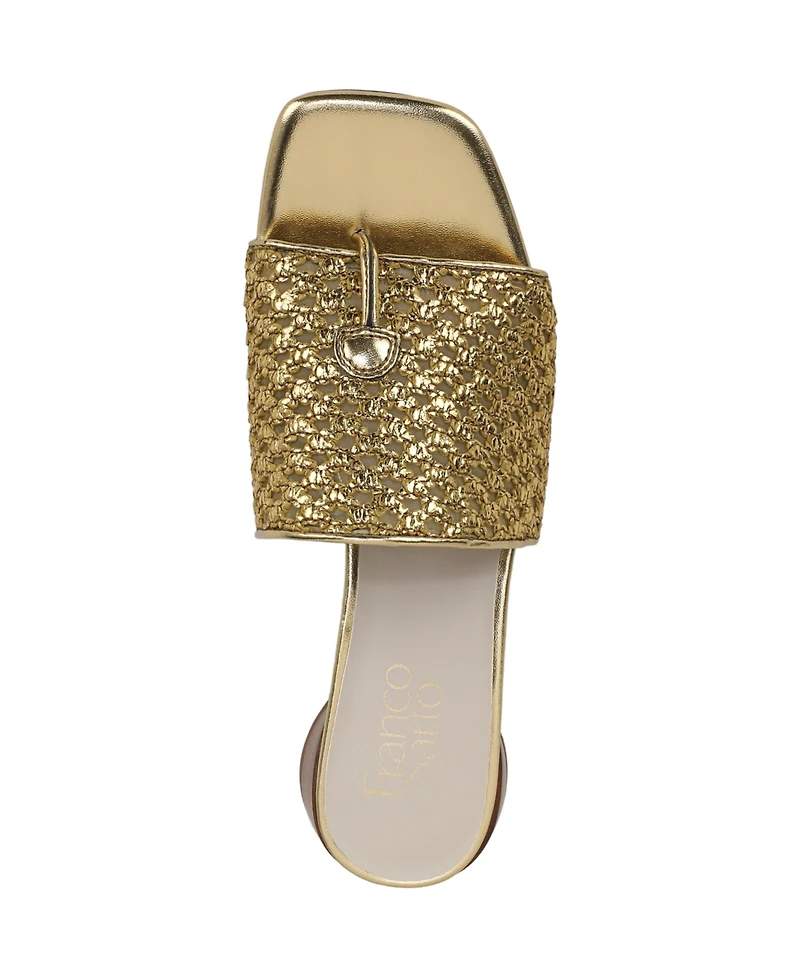 Franco Sarto Women's Loran Stacked Heel Slide Dress Sandals