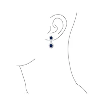Bling Jewelry Antique Style Necklace And Earrings Set With Royal Blue Royal Blue Perfect s