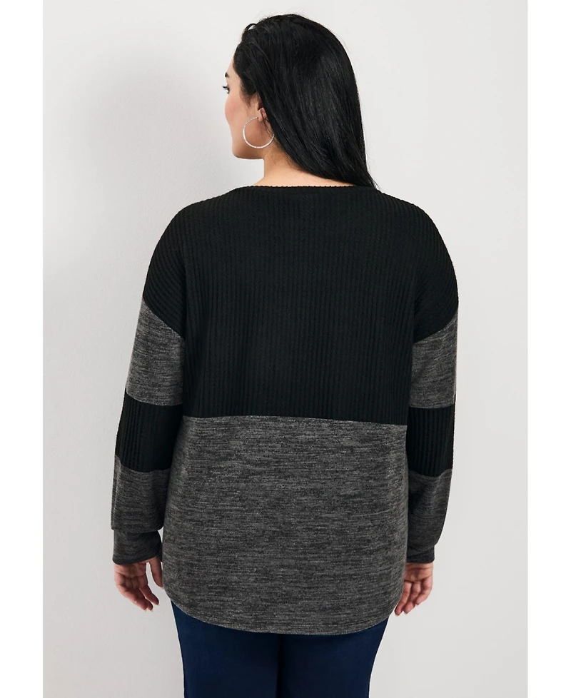 Avenue Women's Leisure Splice Hacci Top