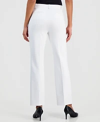 Kasper Women's Mid-Rise Pull-On Straight-Leg Pants
