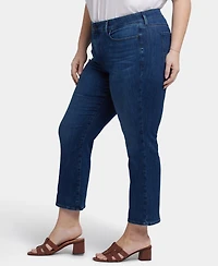 Nydj Plus Marilyn Straight Ankle Jeans