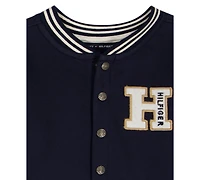 Tommy Hilfiger Baby Boys Striped Quilted-Sleeve Coverall