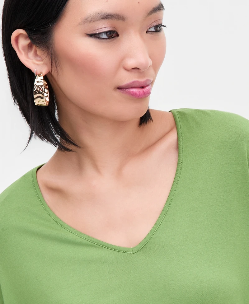 I.n.c. International Concepts Women's V-Neck Dolman-Sleeve Top, Exclusively at Macy's