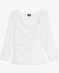 I.n.c. International Concepts Women's Draped Cowl-Neck Top, Macy's Exclusive