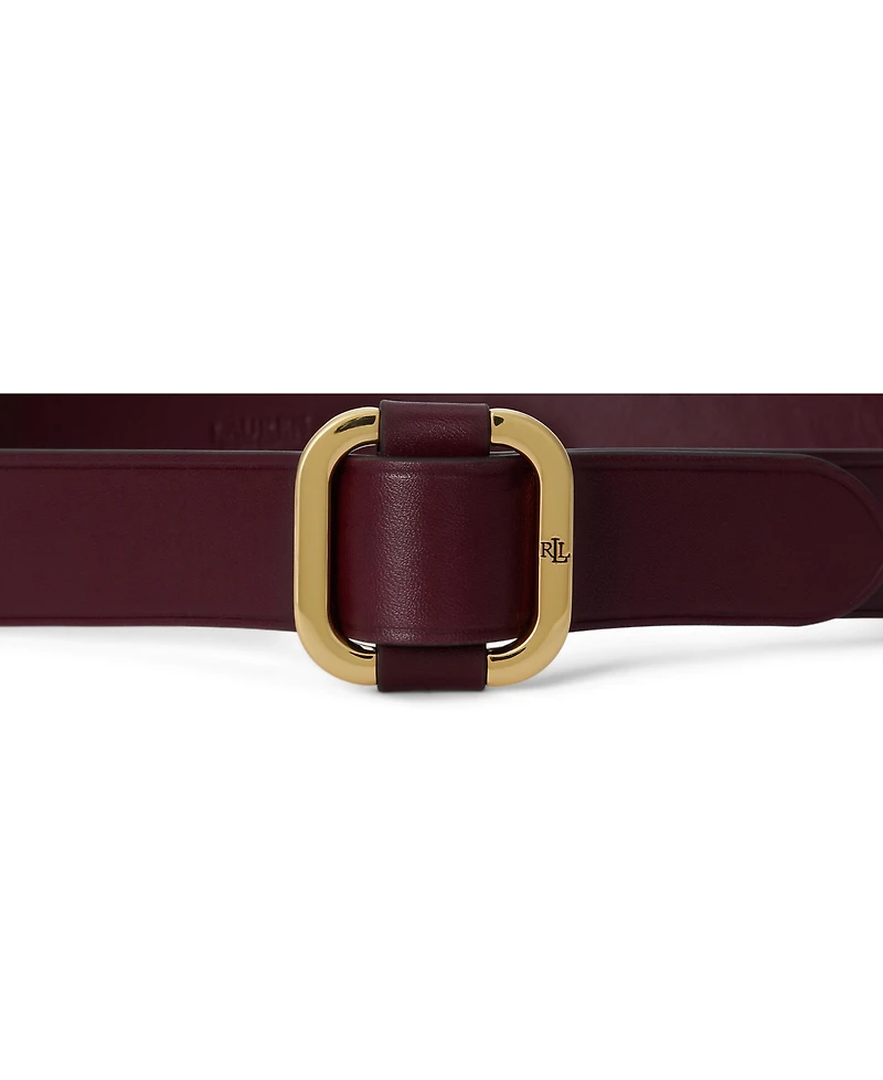 Lauren Ralph Women's Slide Buckle Leather Belt
