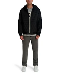 Karl Lagerfeld Paris Men's Diamond Quilted Bomber Jacket