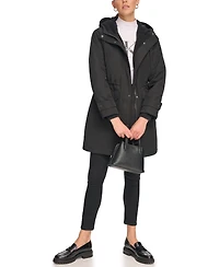 Calvin Klein Women's Stand Collar Hooded Coat