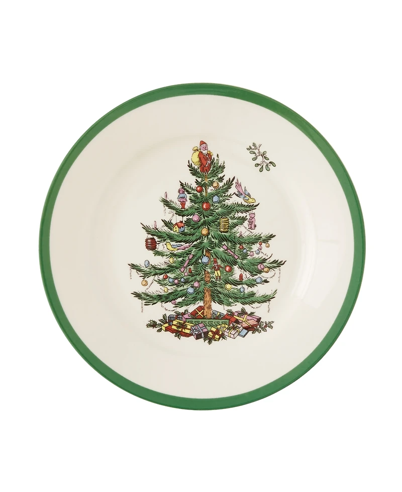 Christmas Tree Salad Plates, Set of 8