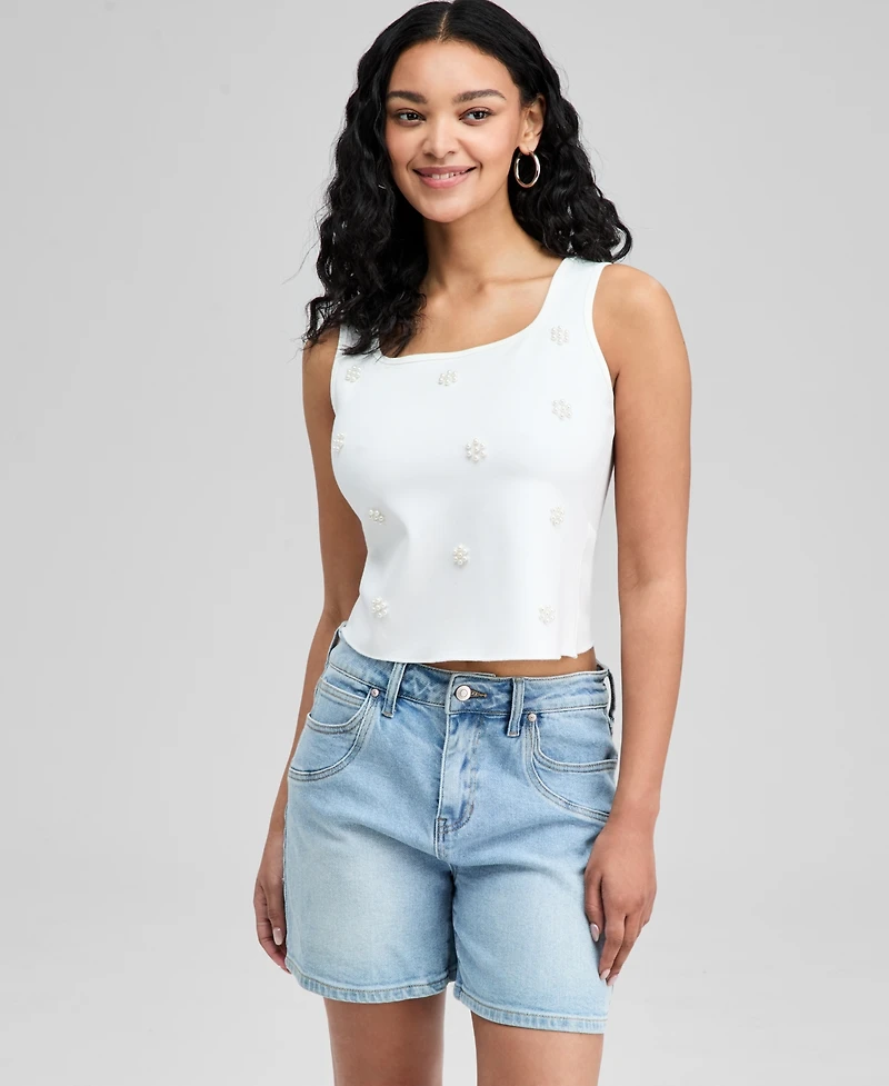 And Now This Women's Faux-Pearl-Embellished Tank Top, Macy's Exclusive