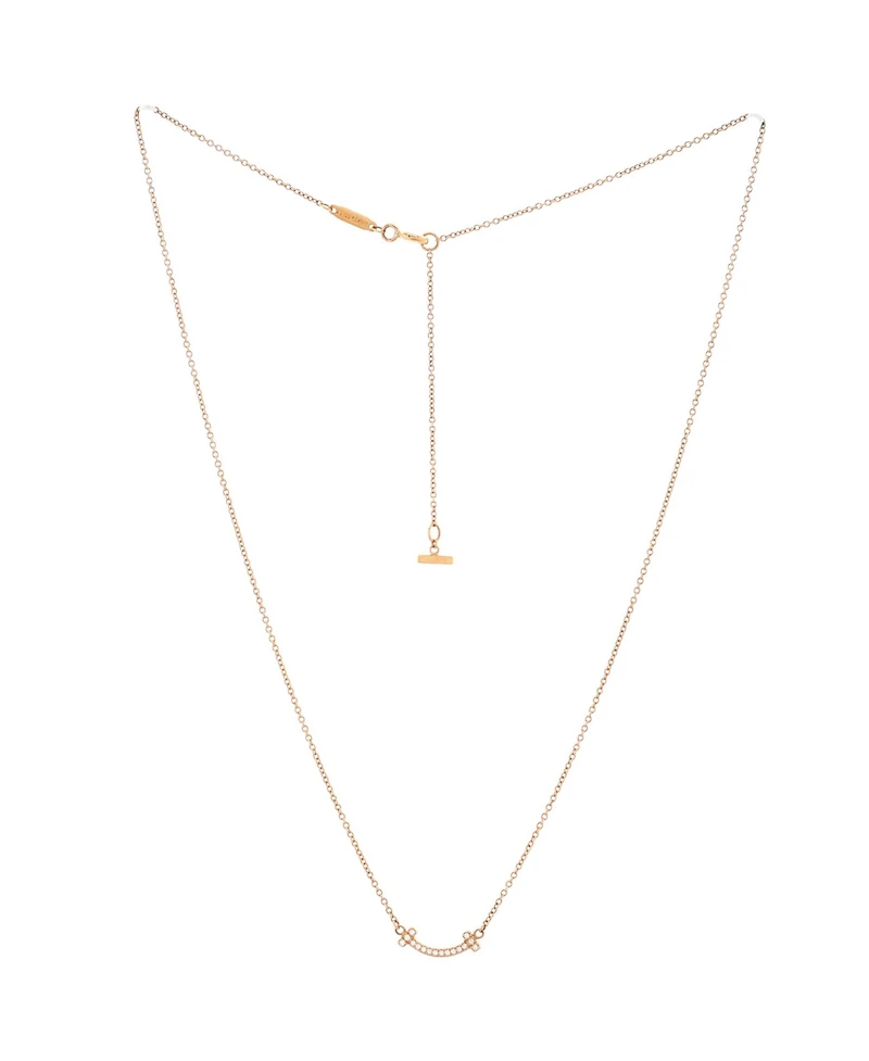 Pre-Owned Tiffany & Co T Smile Pendant Necklace