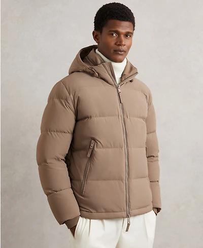 Reiss Men's Quilted Zip-Through Puffer Jacket