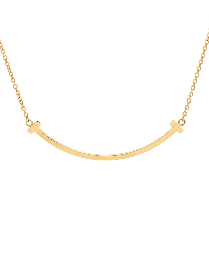 Pre-Owned Tiffany & Co T Smile Pendant Necklace