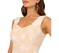 Adrianna Papell Women's Embroidered Sheath Dress