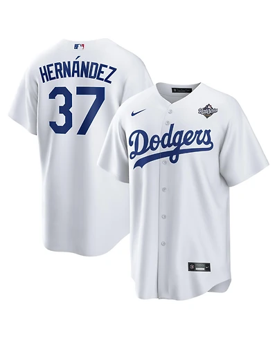 Nike Men's Teoscar Hernandez White Los Angeles Dodgers 2025 World Series Home Replica Player Jersey