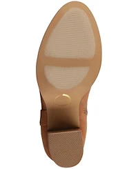 Journee Women's Alyza Buckle Detail Over-the-Knee Inside Zipper Almond Toe Comfort Sherpa Boots