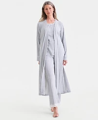Charter Club Women's Lace-Trim Pointelle Robe, Macy's Exclusive